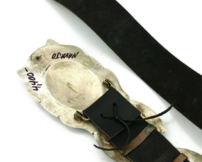 Navajo Concho Belt .925 Silver Handmade Native American C.80's