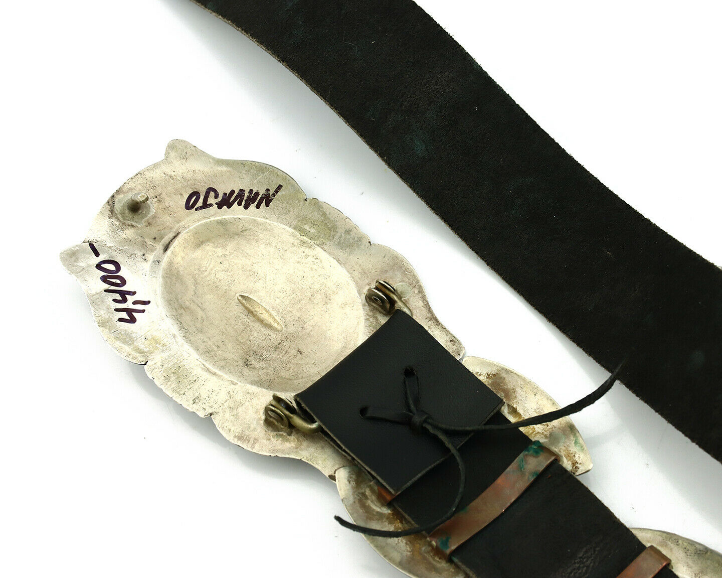 Navajo Concho Belt .925 Silver Handmade Native American C.80's