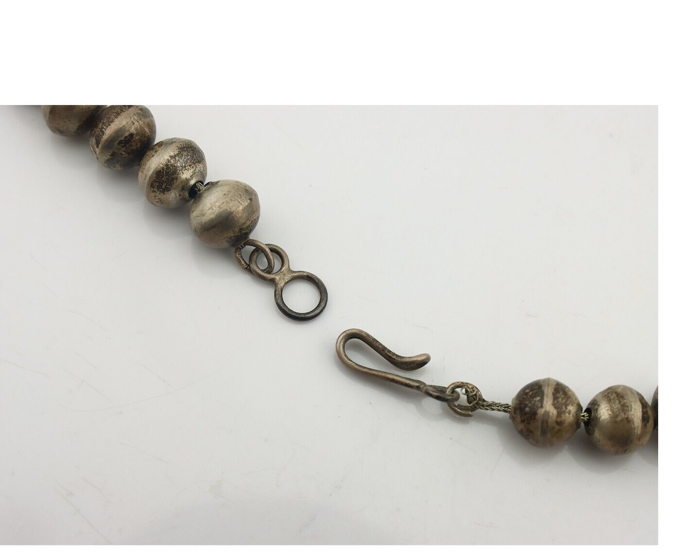 Navajo Squash Necklace 925 Silver Sleeping B Turquoise Native Handmade C.1970's