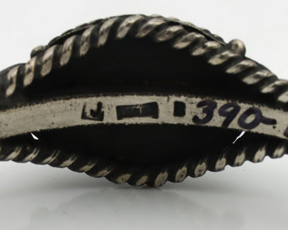Navajo Bracelet .925 Silver Royston Turquoise Artist Signed JB C.80's