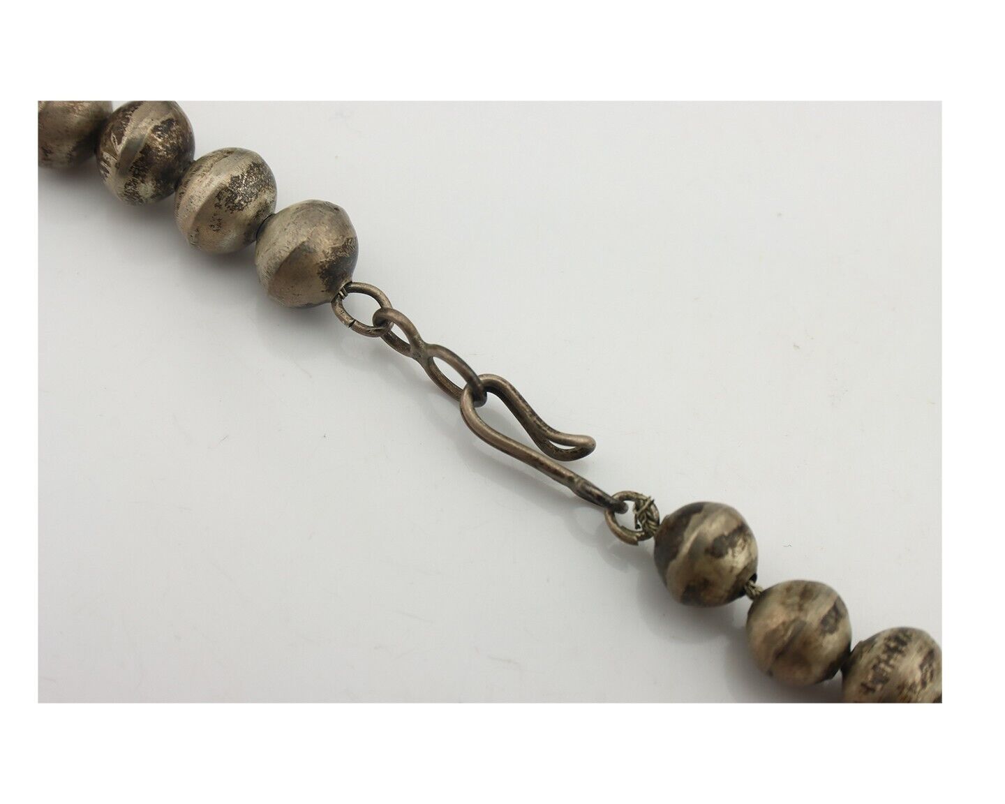 Navajo Squash Necklace 925 Silver Sleeping B Turquoise Native Handmade C.1970's