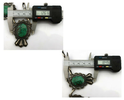 Navajo 7 Stone Green Turquoise Necklace by PJ Begay